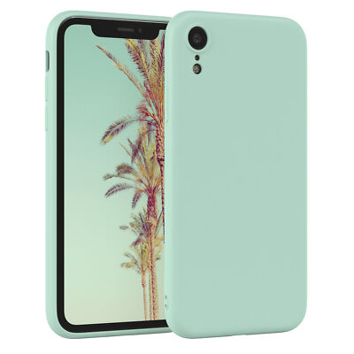 Für Apple iPhone XR Handyhülle Silikon Back Cover Schutz Soft Case Handy Grün