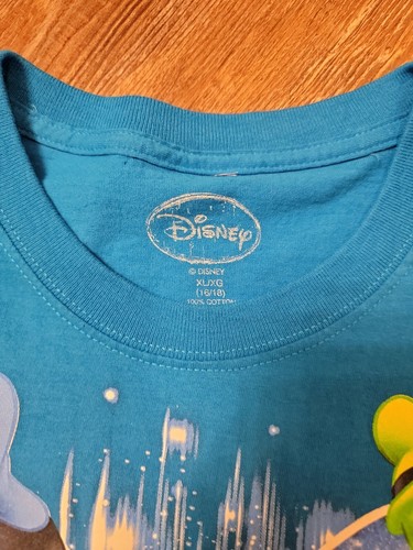 Disney T Shirt Size XL Mickey Goofy Donald Pluto Graphic Florida 2018 Blue K0172 - Picture 3 of 6