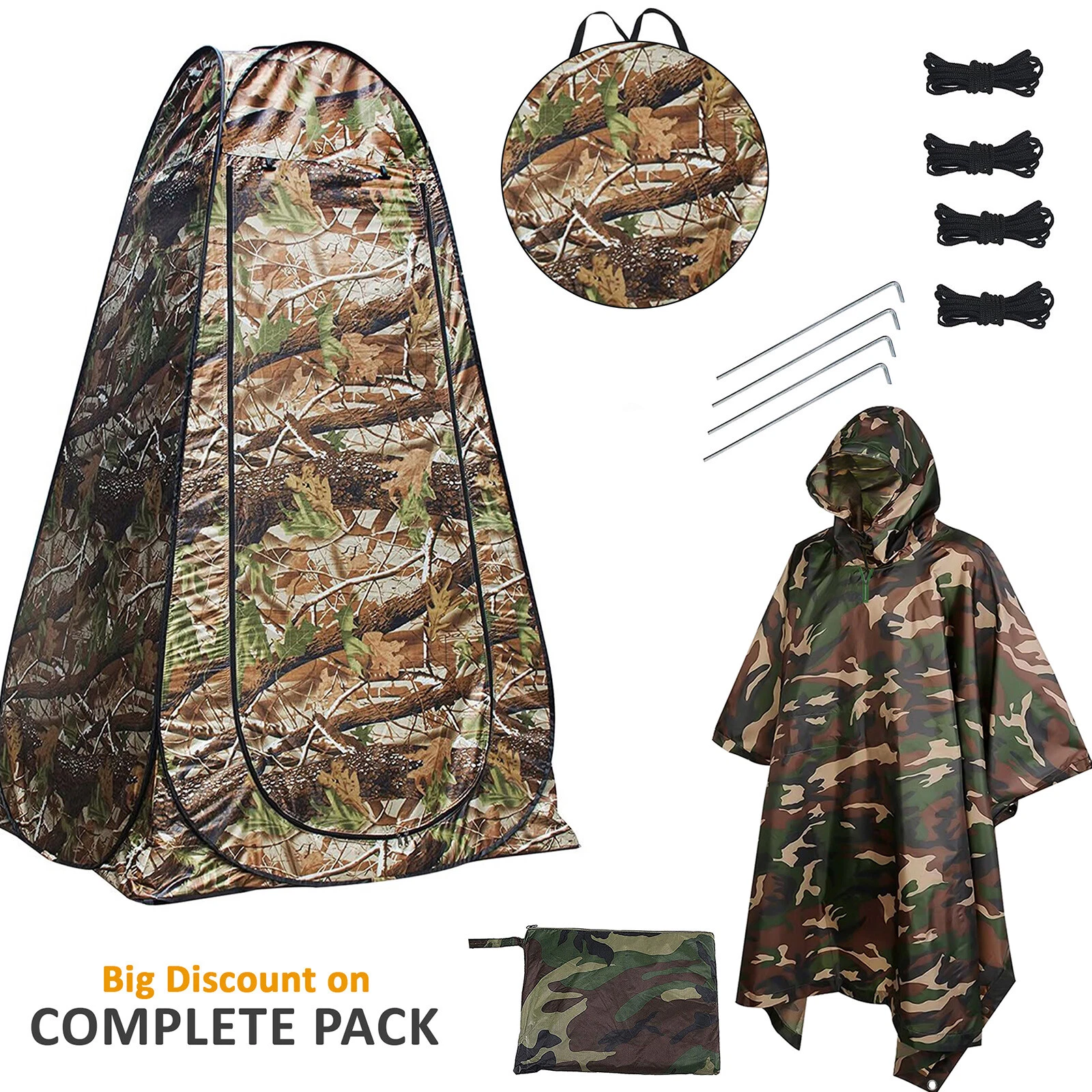 Pop-Up Privacy Tent Portable Outdoor Camping Shower Toilet Changing Room Hiking