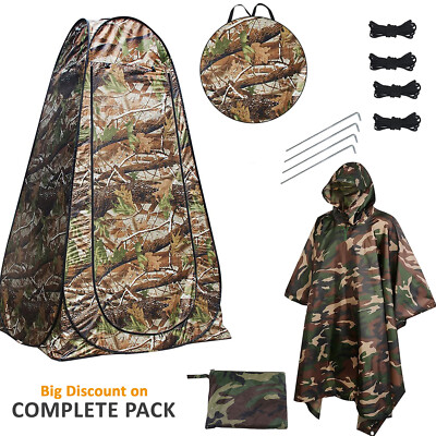 Pop-Up Sichtschutz Zelt Tragbar Outdoor Camping Dusche WC Umkleidekabine Wandern