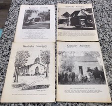 Kentucky Ancestors 1976 Set 4 Quarterly Kentucky Historical Society Genealogy