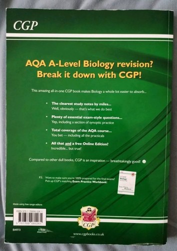 A-level Biology AQA CGP Revision Guide - Picture 2 of 4