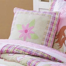 LOVE MY PONY ACCENT PILLOW - PINK HORSES WESTERN
