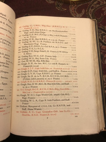 List of Etonians who Fought in the Great War 1914-19 : Eton / Privately Printed - Bild 7 von 9