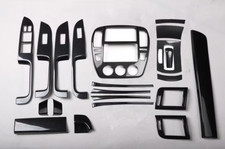 21pcs Black Carbon Fiber Car Interior Kit Cover Trim For Nissan Sentra 2006-2012