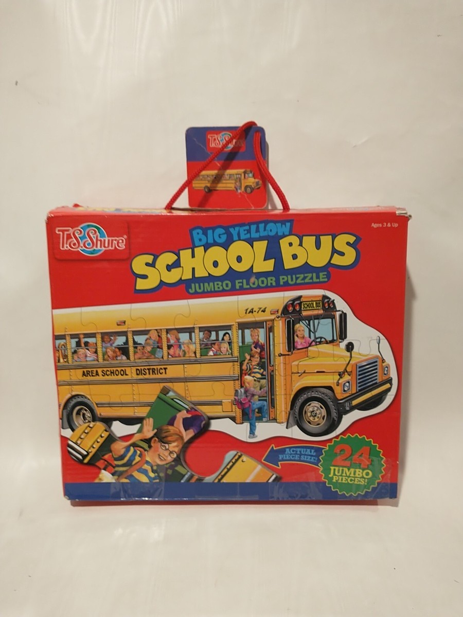 Learning Journey Big Yellow School Bus Jumbo Floor Puzzle 46