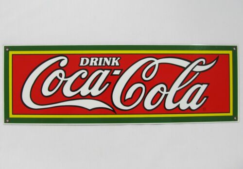 ~Bebe Coca-Cola~ Letrero de Porcelana sobre Metal Hecho en EE. UU. 1989 ¡Publicidad Ande Rooney! - Imagen 2 de 12