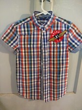 Guess Button Shirt Boy's Size 10 Plaid