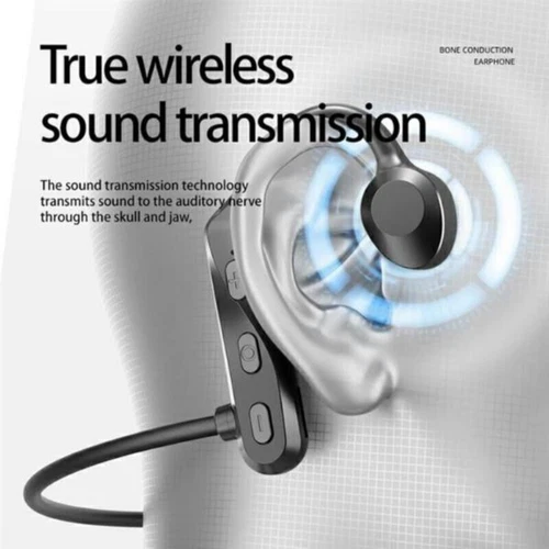 Bone Conduction Headphones Bluetooth 5.2 Wireless Open-Ear Earbuds Sport Headset - Picture 4 of 9