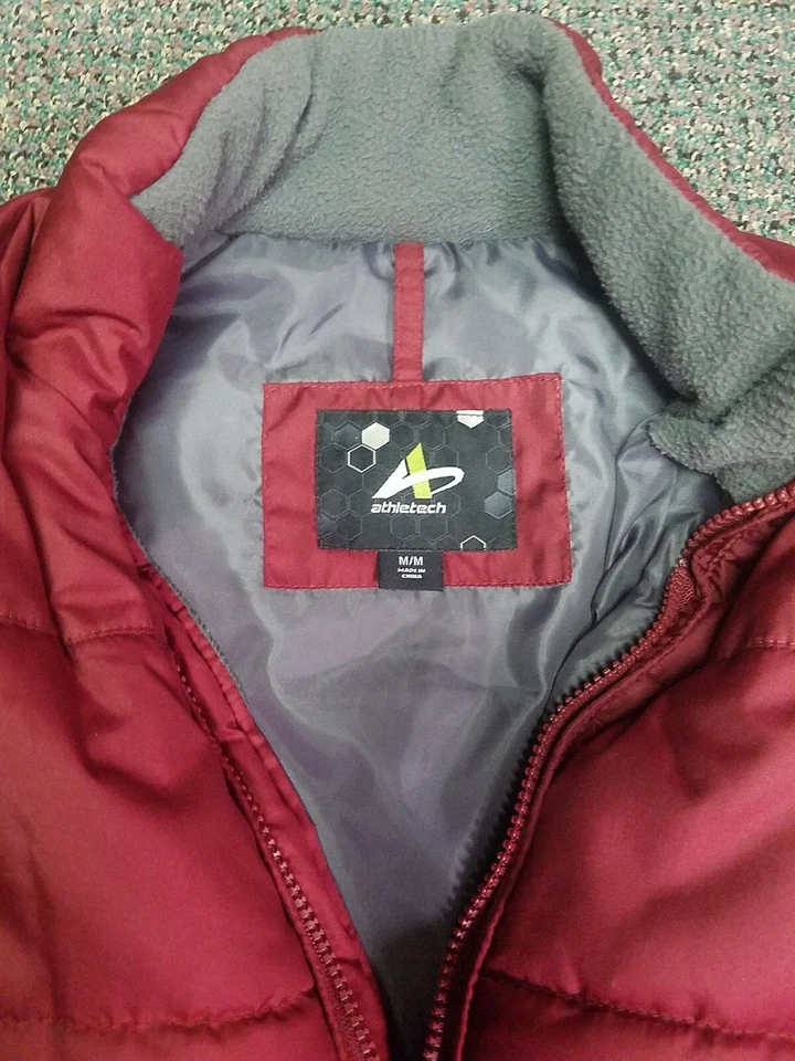 Жилет-пуховик Athletech Burgandy без рукавов размер на молнии средний M полиэстер - Изображение 2 из 3