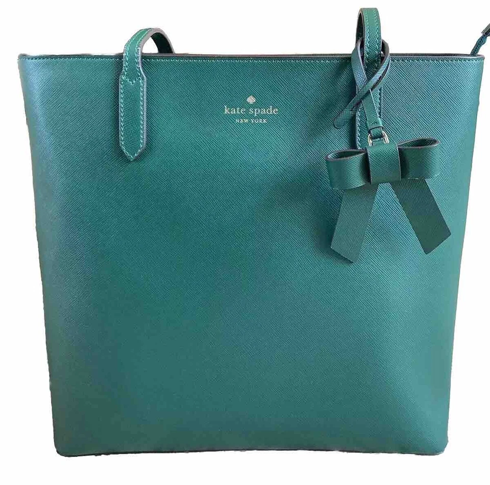 Bolso de Mano Kate Spade Cuero, Jade Profundo, Excelente Estado