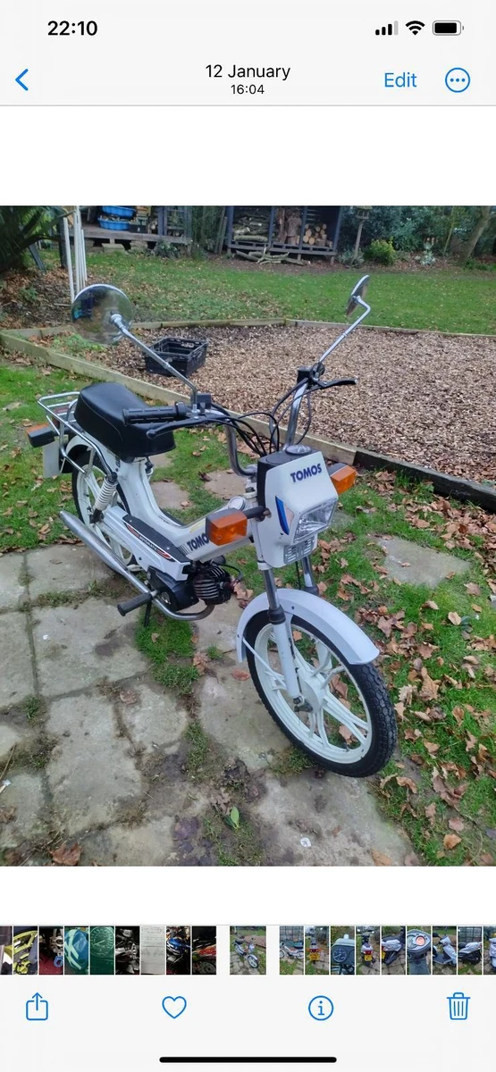Tomos 50cc retro scooter moped H reg 1991 1900miles eBay