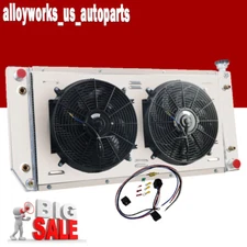 3 ROW RADIATOR SHROUD  FAN KITS For 1988-1999 CHEVY C/K 1500 2500 3500 TRUCK