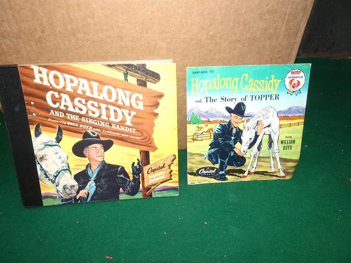 Hopalong Cassidy And The Singing Bandit 78 RPM 1950 2 Record Set