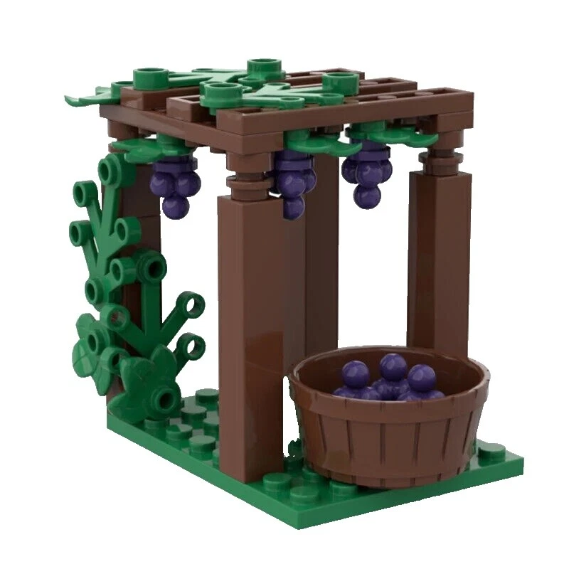 Piezas de juguetes de construcción de alimentos de plástico Y piezas