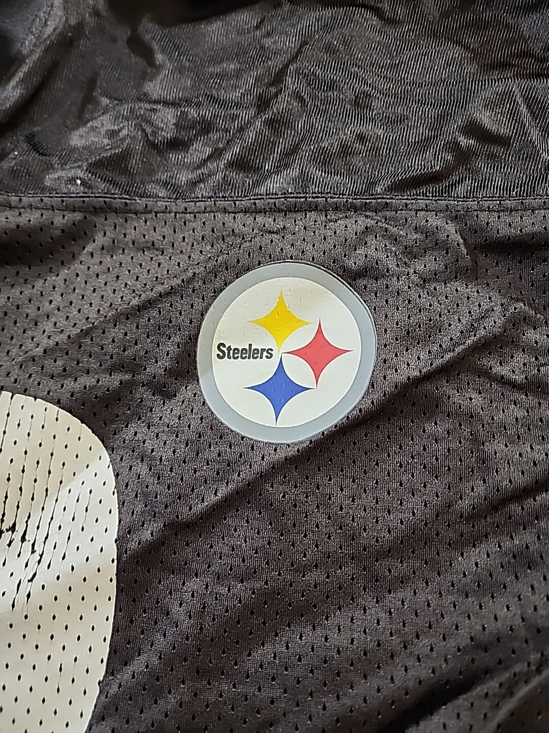 Pittsburgh Steelers Troy Polamalu Reebok Jersey Mens L Black NFL Team Apparel thumbnail 5