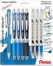 Expressions Note-Taking Kit with EnerGel (0.7mm), Twist-Erase Click,Twin Markers