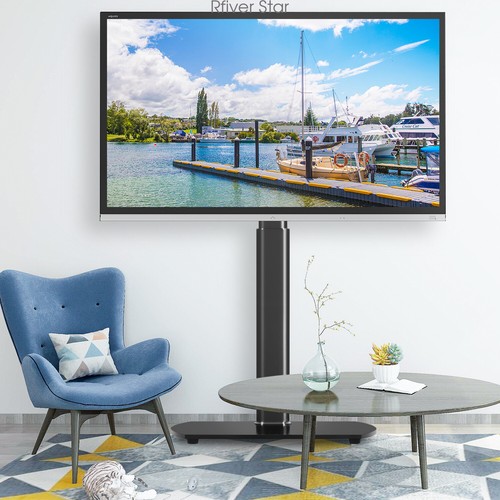 Universal Swivel Floor TV Stand for 55Inch LCD LED Flat Curved TVs - Picture 8 of 8