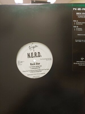 N.E.R.D. ROCK STAR 12'' MAXI-SINGLE LP RARE OOP LIKE NEW