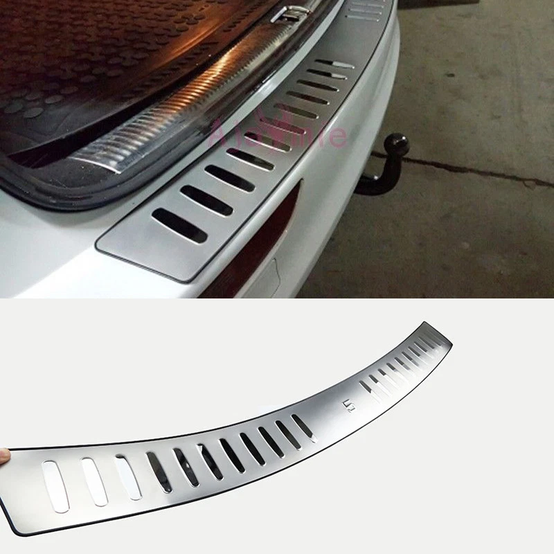 For Audi Q5 2009 2016 Rear Bumper Door Sill Chrome Car Styling