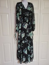  ASOS DESIGN shirred maxi dress in two scale floral print Size US 2 NWT