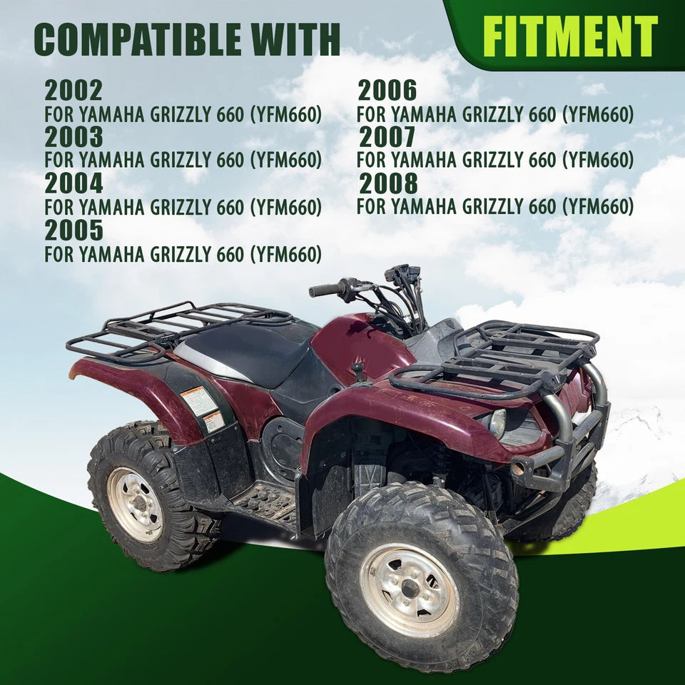 Asiento completo para Yamaha Grizzly 660 2002-2008 reemplazo para 5KM-24710-00-00 Foto 3 de 4