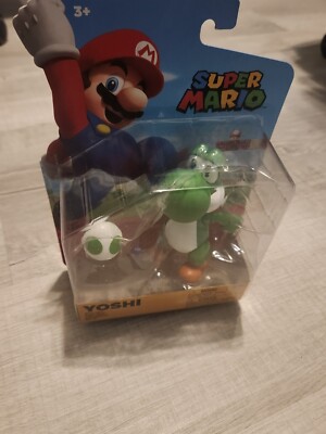 NEW Jakks Pacific 41541 World of Nintendo 4'' GREEN YOSHI WITH EGG Action Figure
