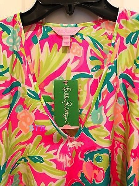 lilly pulitzer atlin silk caftan