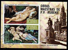 Guinée Équatoriale Bl. 79, O, Peinture De Peter Paul Rubens, Timbre