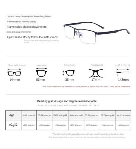Transition Reading Glasses Photochromic Blue Light Blocking Near Far Multifocal - Picture 21 of 27