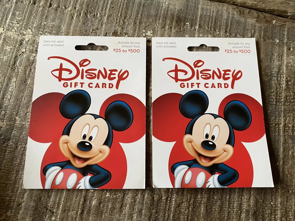 Collectible DISNEY GIFT CARD NO CASH VALUE Mickey Mouse New red collector |  eBay