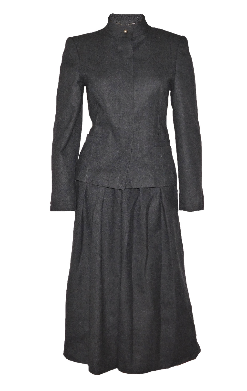 LOUIS FERAUD WOOL Military Style Jacket SUIT Womens Size Small image 3