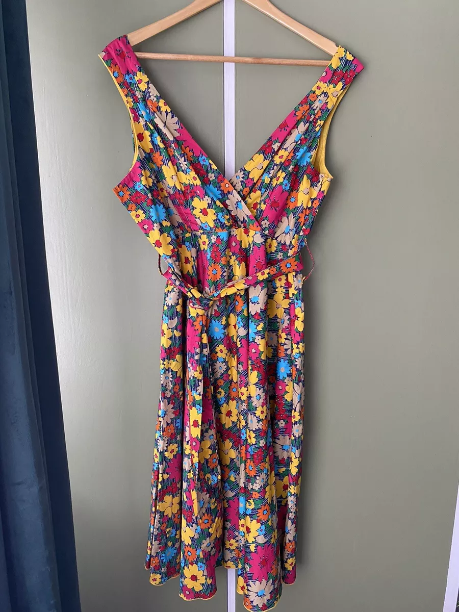 stunning betty boo summer festival boho rockabilly tea dress size 18