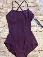 NWT Premiere Collection By Body Wrappers Adult XS Purple Cotton Leotard