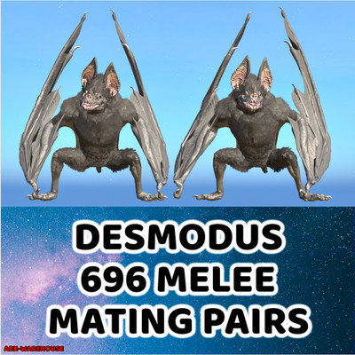 Desmodus Paarungspaar - 696 Nahkampf | Fledermaus - Arche Survival Ascended PVE ASA