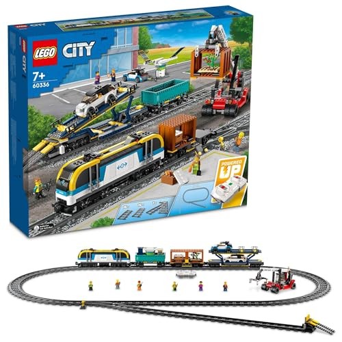 LEGO City Freight Train Gift 60336 Toy Block Birthday Present Train Train Vehicl