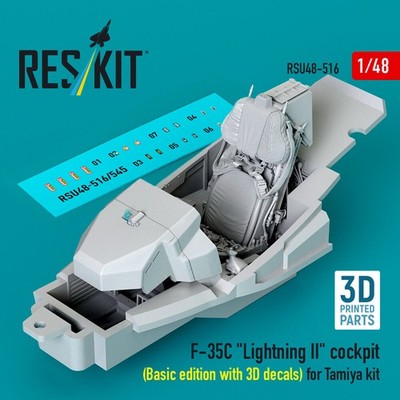 ResKit RSU48-0516 - 1:48 F-35C Lightning II cockpit (Basic edition with 3D decal
