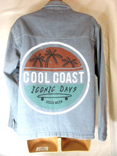 ZARA Jean Jacket Boys 11/12 YOUTH LARGE SKATER SHACKET SNAP FRONT COTTON