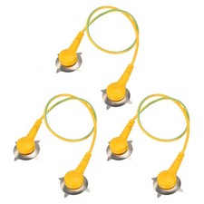 3 PCS ESD Anti-Static Grounding Cable Cord with Paw Clip 11.81 Inch Long