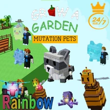 🐶 Roblox GROW A GARDEN 🌴 MUTATION PETS (RAINBOW, MEGA, SHINY..) IN STOCK💎⭐️🧨