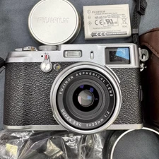 Fujifilm X100 12.3MP Digital Camera (Silver) - APS-C Compact (95% New)