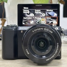 Sony Alpha a5000 Mirrorless Digital Camera with 16-50mm Lens black English-95NEW