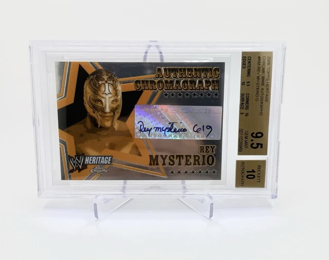 Rey Mysterio 2006 Topps Heritage Chrome Autograph BGS 9.5 Auto 10