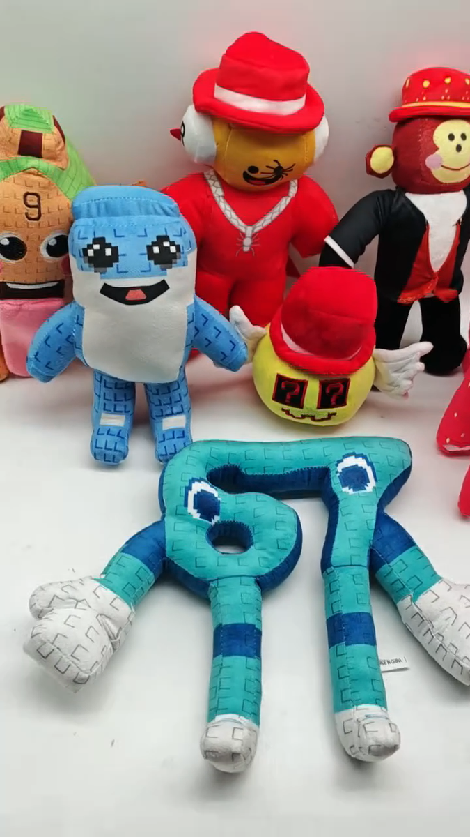 2026 Brainrot Sammy Jandel Strawberry Elephant No.67 Plush Doll