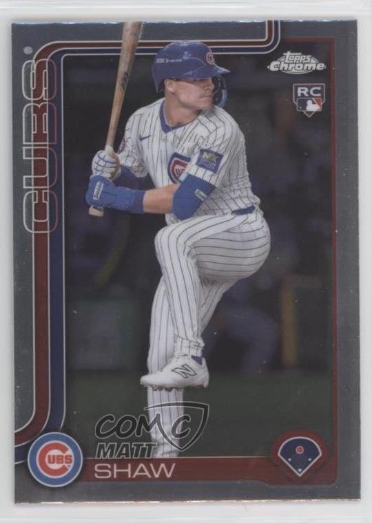 2025 Topps Chrome Matt Shaw #219 Rookie RC 18ye