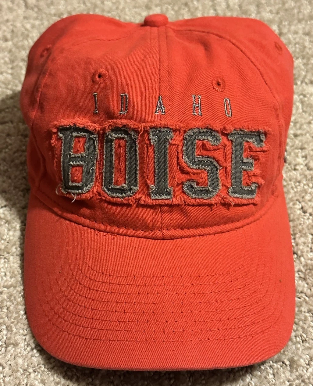 Boise Idaho Slideback Baseball Cap Red Adjustable Fahrenheit Headwear Company