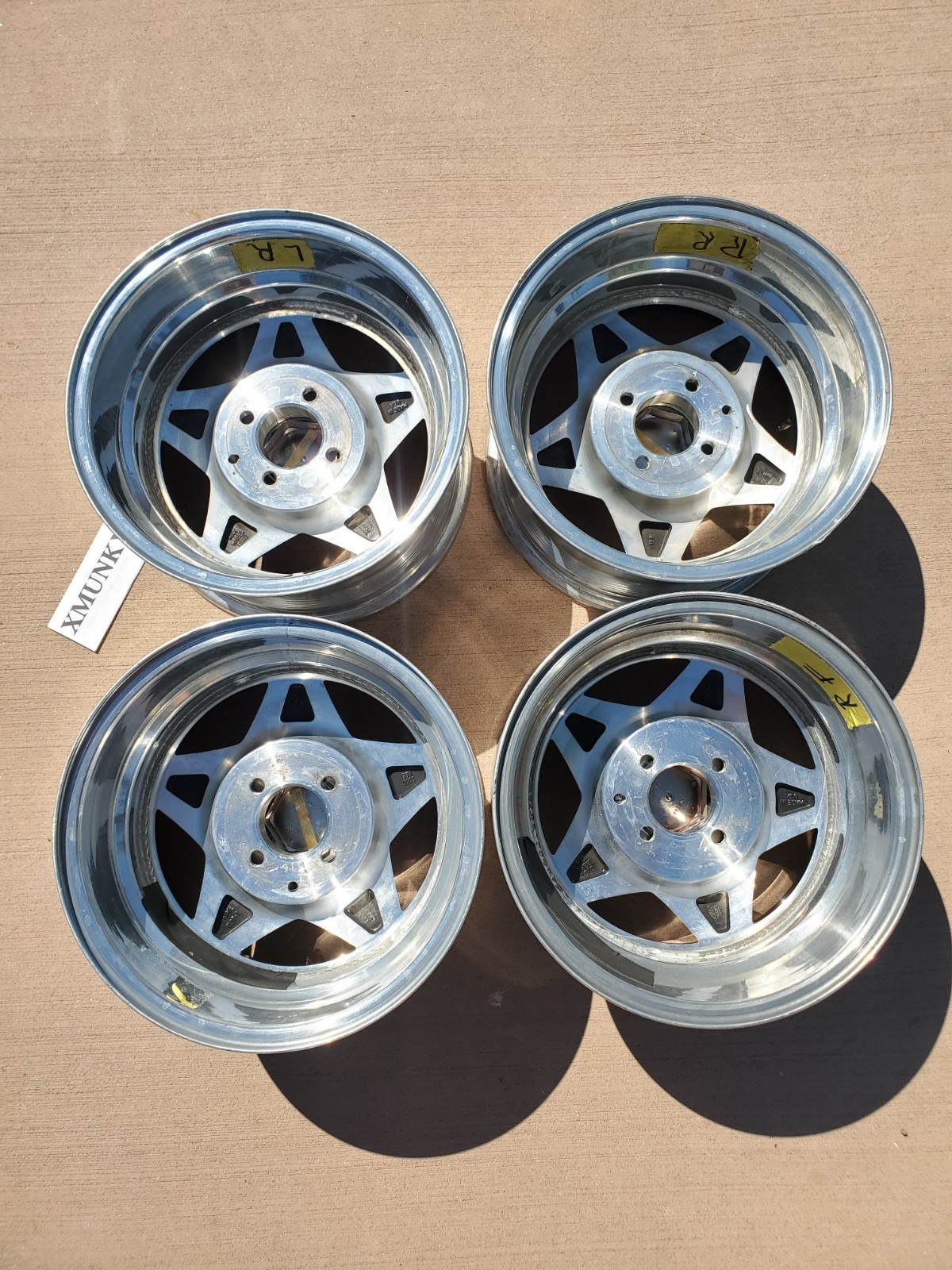 Starr Blade Rims Vintage Prime 5 Star Blade Wheels Rims 15” 15x8.5 4x108 +1 Deep Dish ...
