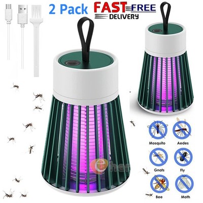 2X Electric Mosquito Killer Lamp Insect Catcher Fly Bug Zapper