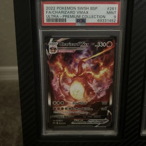 Pokémon TCG Charizard VMAX Black Star Promos SWSH261 Holo Card PSA 9