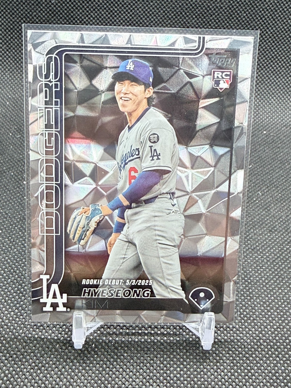 2025 Topps Update SILVER DIAMANTE Hyeseong Kim ROOKIE #US312 - LA Dodgers